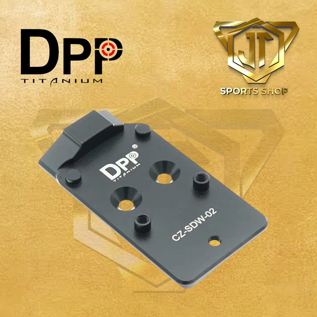 DPP Titanium Adapter Plate Compatible with CZ Shadow 2 Optic Ready (SRO,RMR,507comp)