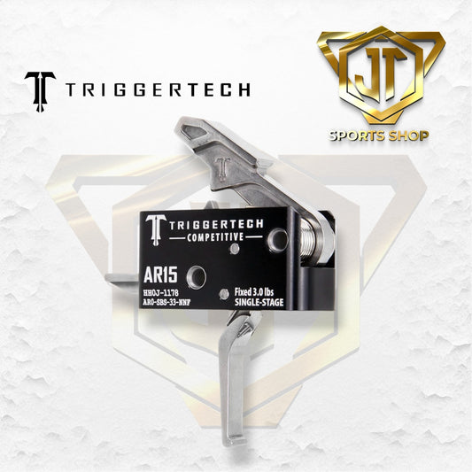 Triggertech AR-15 Competitive Trigger, Single Stage, Stainless Steel Flat
