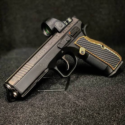 Lok Grips CZ Thin Brass w G10 Bogies Insert for Shadow 2