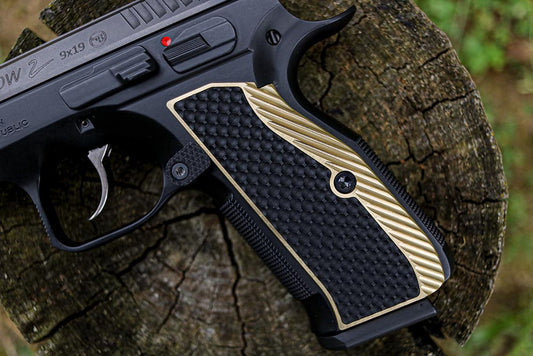 Lok Grips CZ Thin Brass w G10 Bogies Insert for Shadow 2