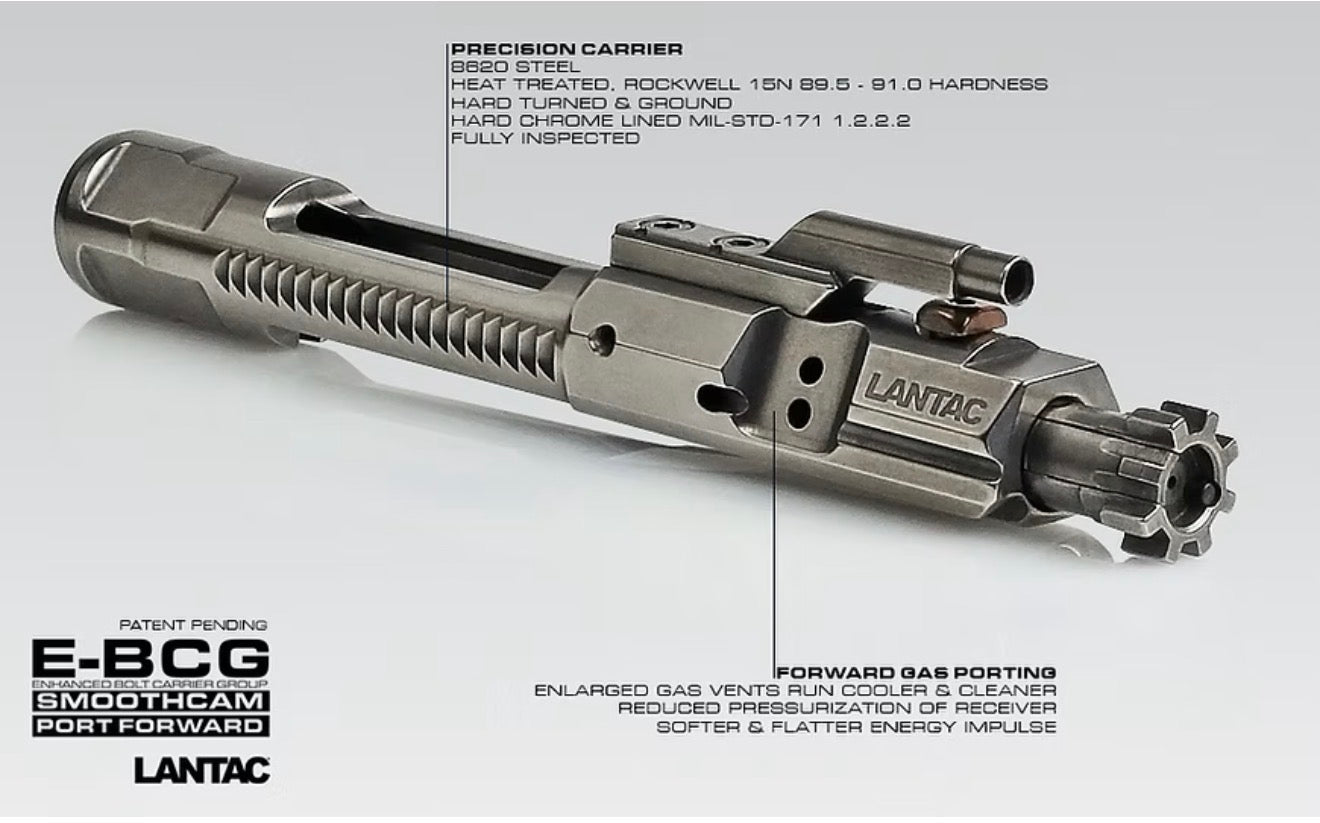 Lantac Enhanced E-BCG® Full Auto Style (.223/5.56) - Nickel Boron Coating