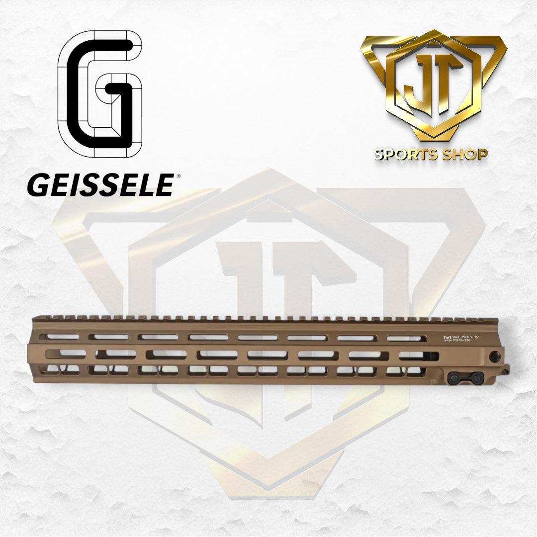 Geissele 15" M-LOK MK8 DDC Super Modular Rail 05-286S - Desert Dirt Color™