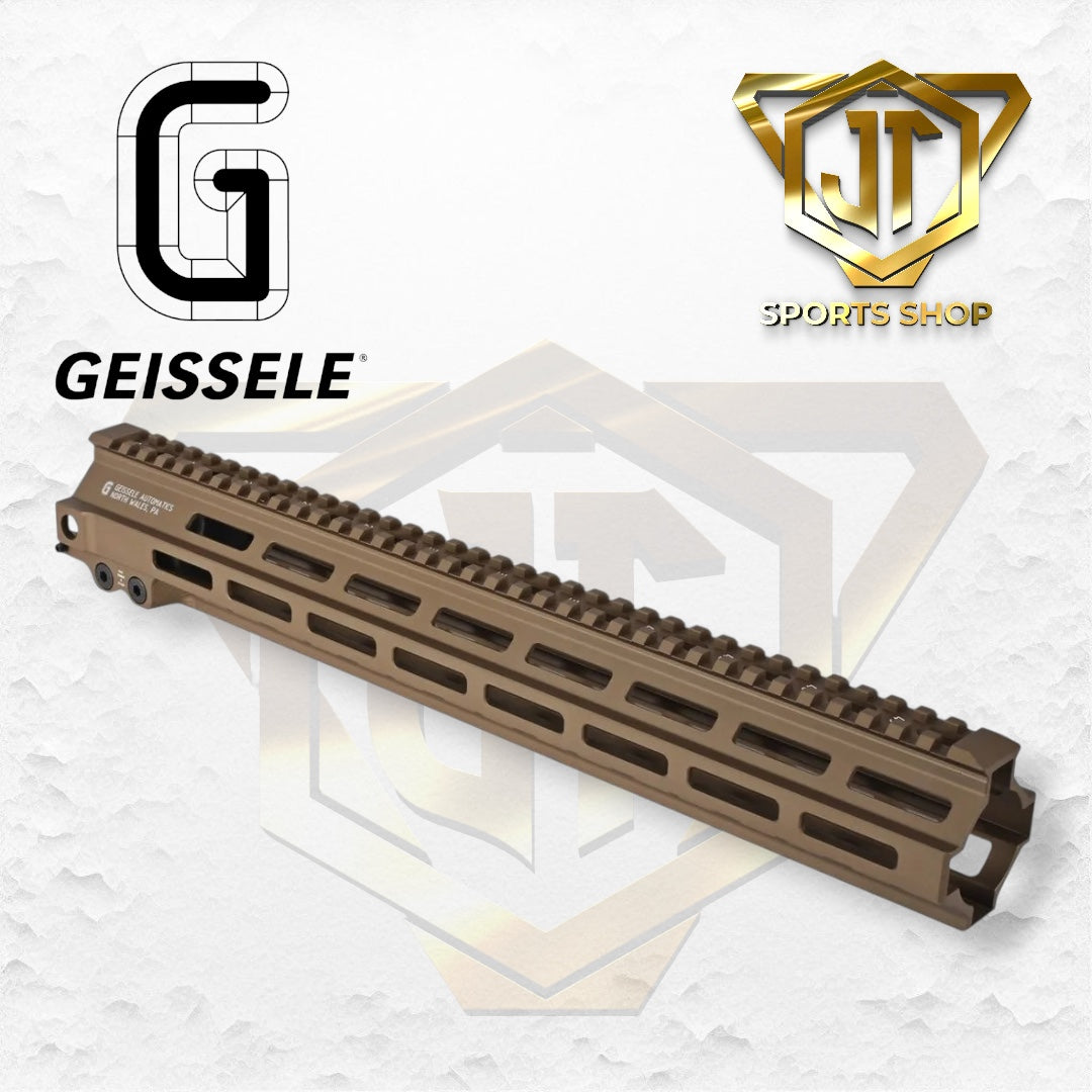 Geissele 15" M-LOK MK8 DDC Super Modular Rail 05-286S - Desert Dirt Color™