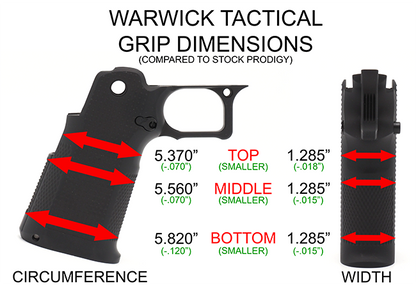 Warwick Tactical Aluminum Grip – Springfield Prodigy Direct Replacement