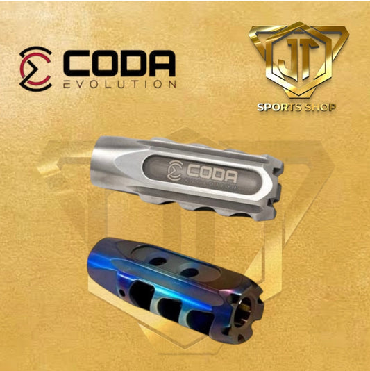 CODA Fury Titanium Compensator for AR-15 - 9MM - 1/2x28