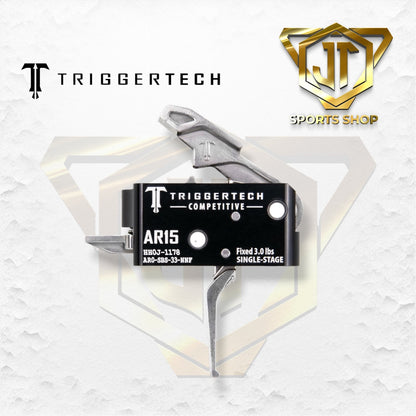 Triggertech AR-15 Competitive Trigger, Single Stage, Stainless Steel Flat