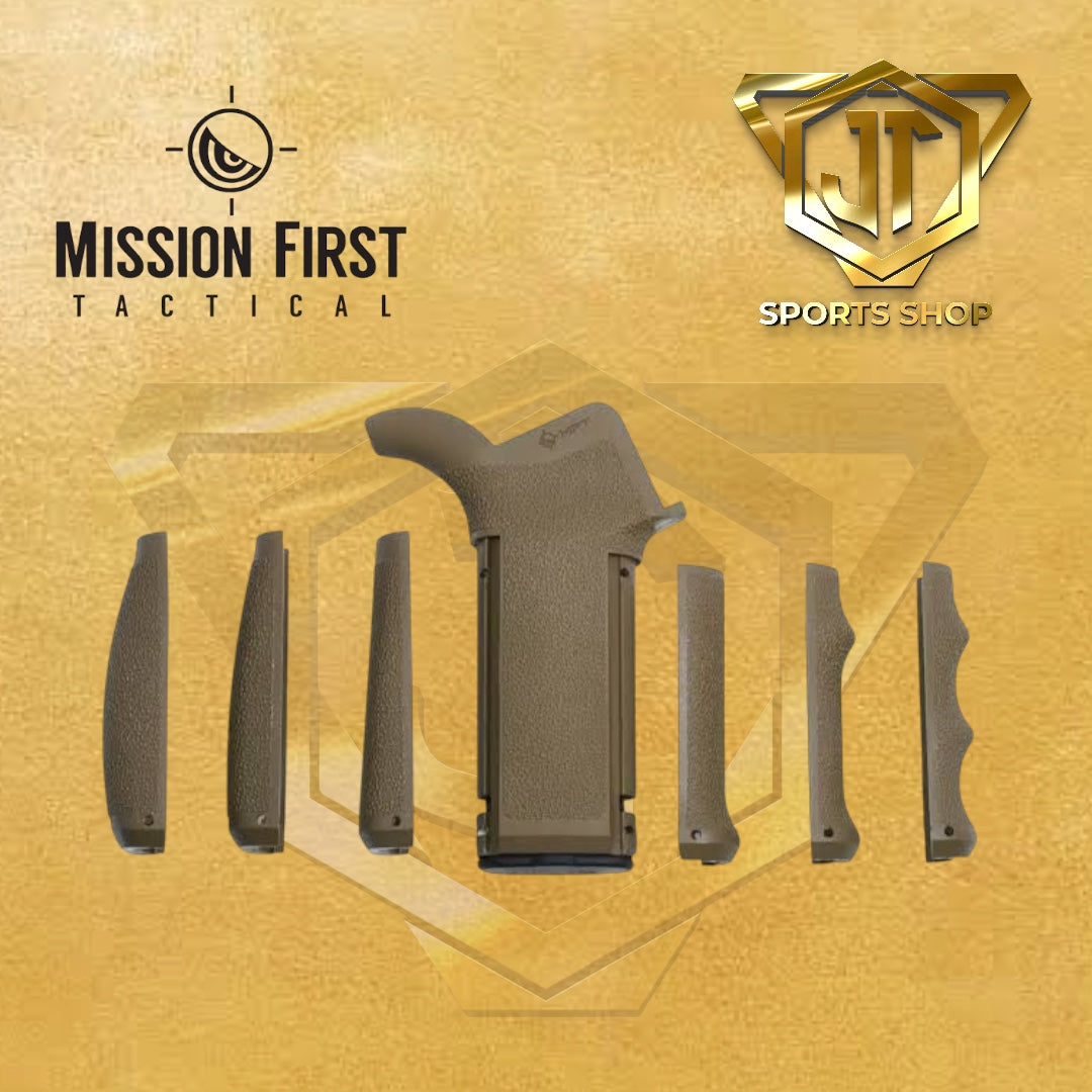 Mission First Tactical Engage AR15/M16 Pistol Grip with interchangeable straps - Scorched Dark Earth
