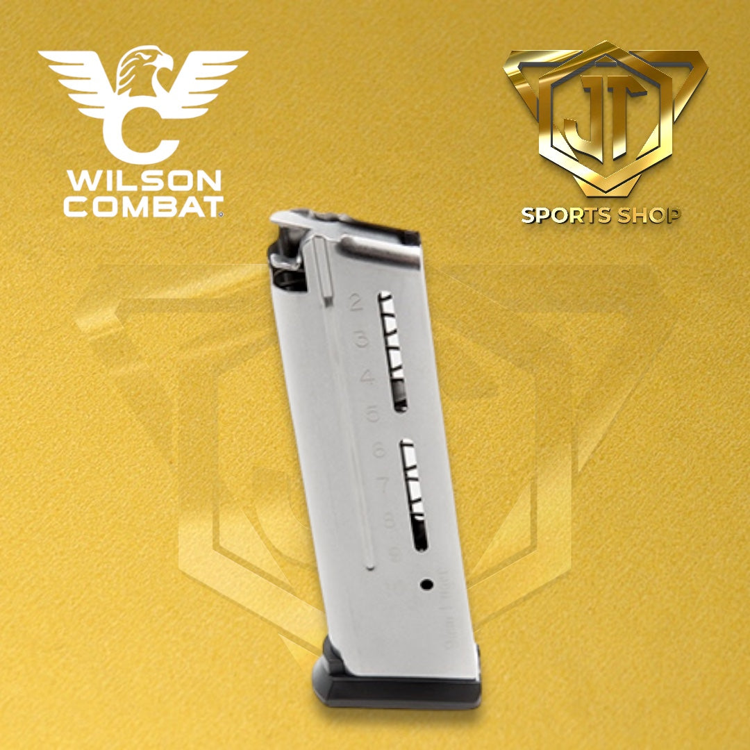 Wilson #500-9 1911 Elite Tactical Magazine, 9mm, Full-Size, 10 Round, ETM Base Pad