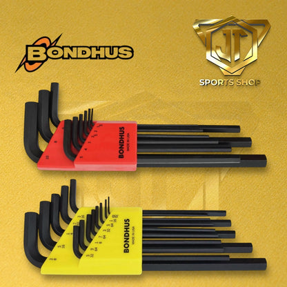 Bondhus Hex L-wrench DoublePK,Long Length,12137 .050-3/8" & 12199 1.5-10mm