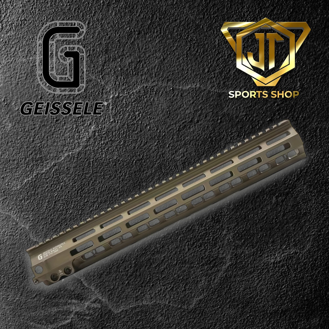 Geissele 15" M-LOK MK8 DDC Super Modular Rail 05-286S - Desert Dirt Color™
