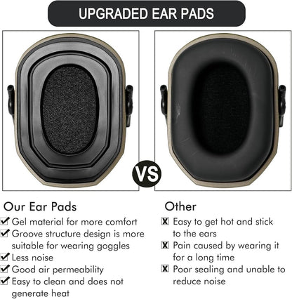 Earrock Gel Ear Pads for Walker's Razor Compact Electronic