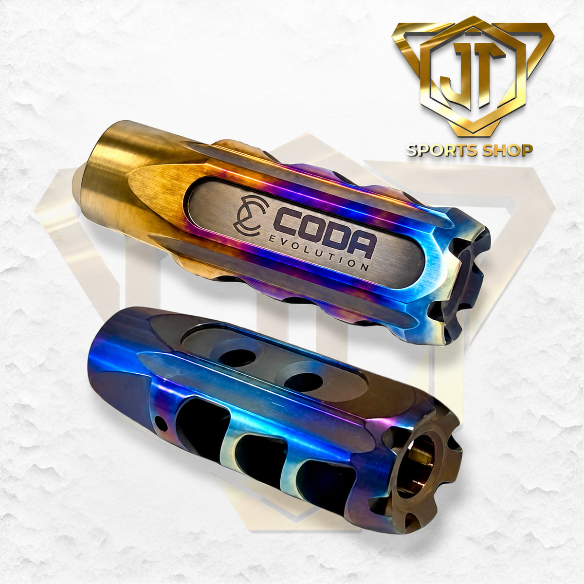 CODA Fury Titanium Compensator for AR-15 - 5.56 / .223 - Flame Anodized Finish
