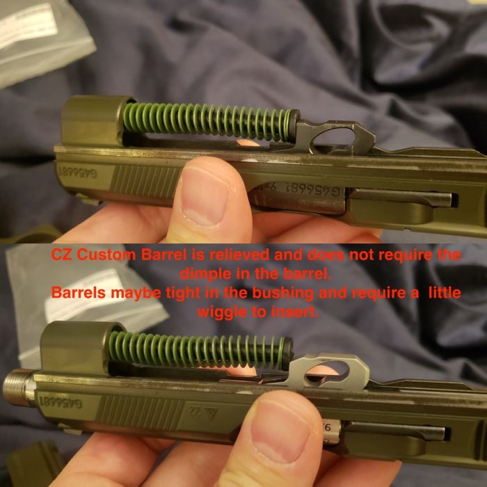 CZ CUSTOM BARREL 9MM SHADOW 2 THREADED (L 5.275" 0.55" DIA) 1/2 28 STAINLESS STEEL