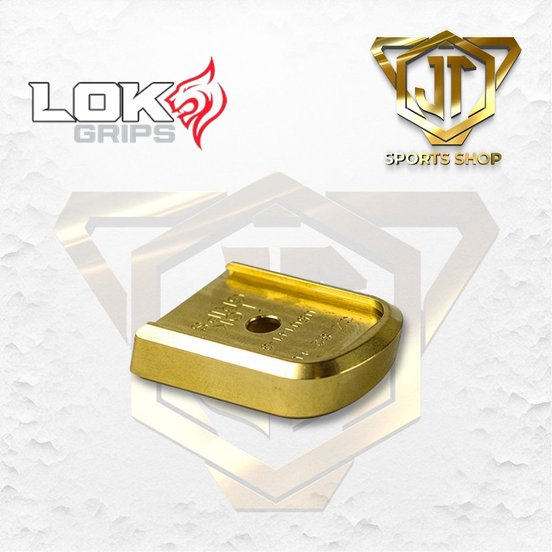 Lok Grips CZ Shadow 2 Magazine Base Pads Brass +0