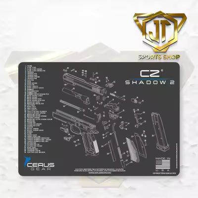 Cerus Schematic Cleaning Mat Shadow 2/CZ Evo/Glock Gen4 & Gen5