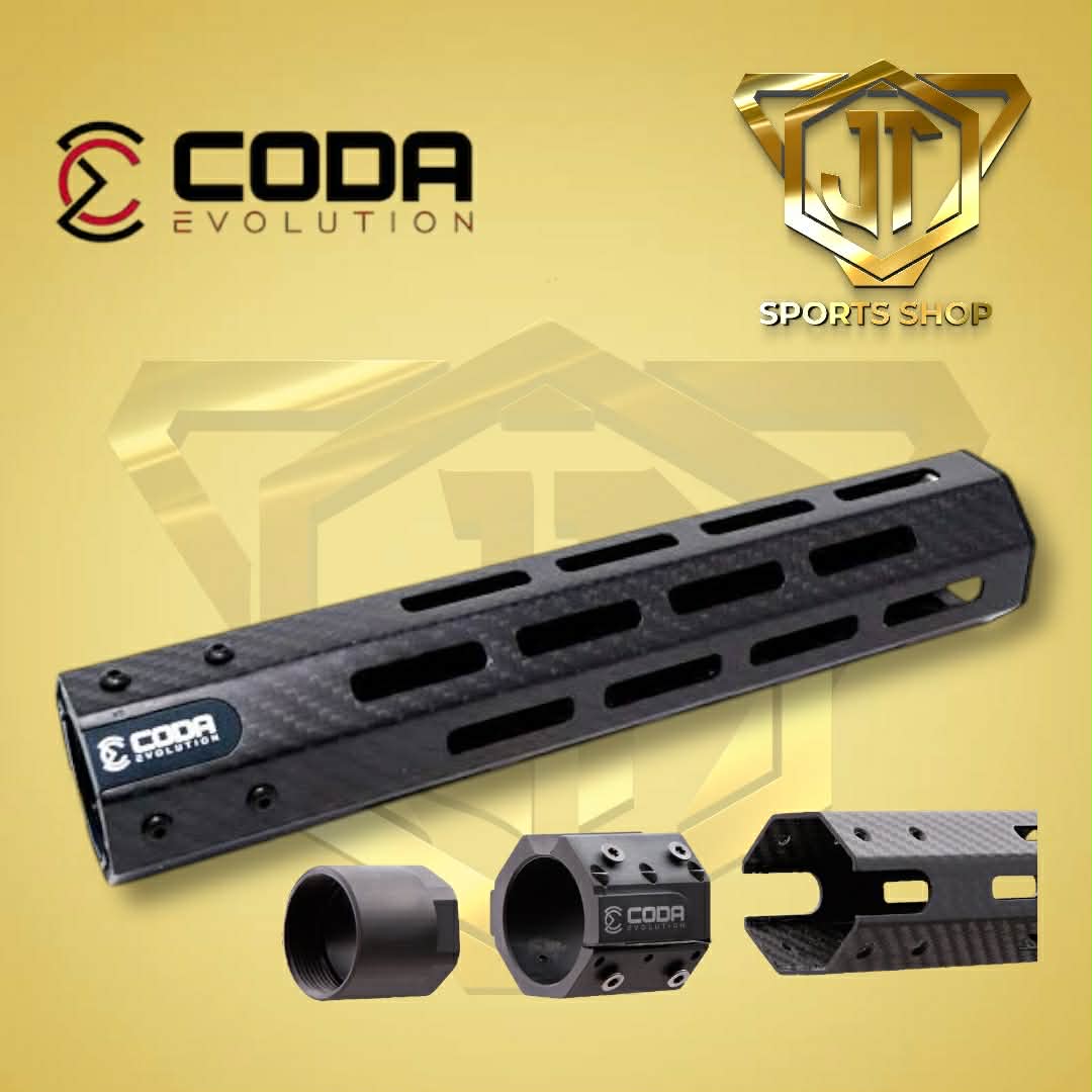 Coda Evolution Lightning Carbon Fiber Handguard 9.5” - Super Lightweight AR15/AR9 Rail